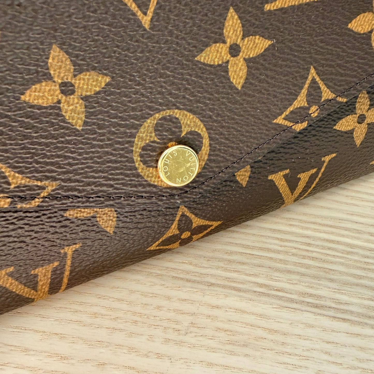 Louis Vuitton Monogram Sarah Wallet NM Brown