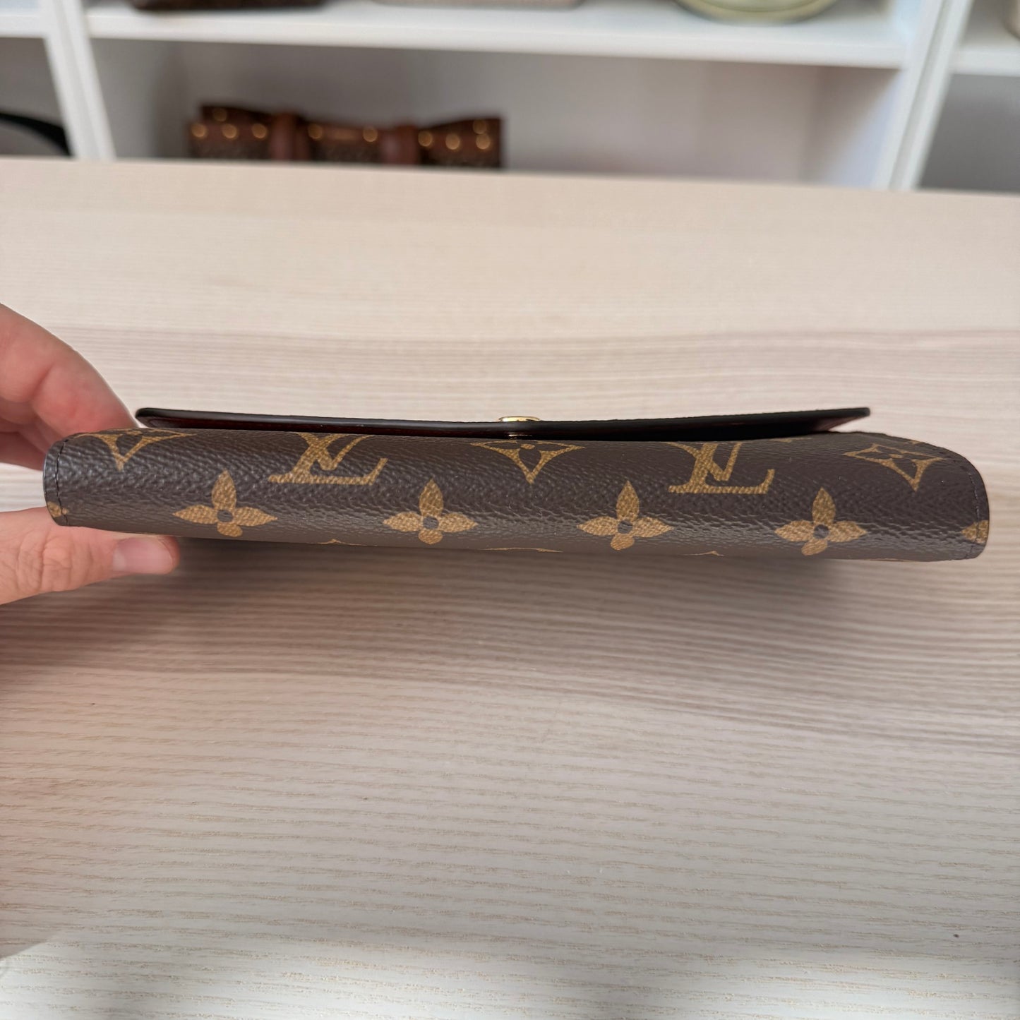 Louis Vuitton Monogram Sarah Wallet NM Brown