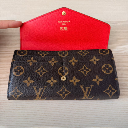 Louis Vuitton Monogram Sarah Wallet NM Brown
