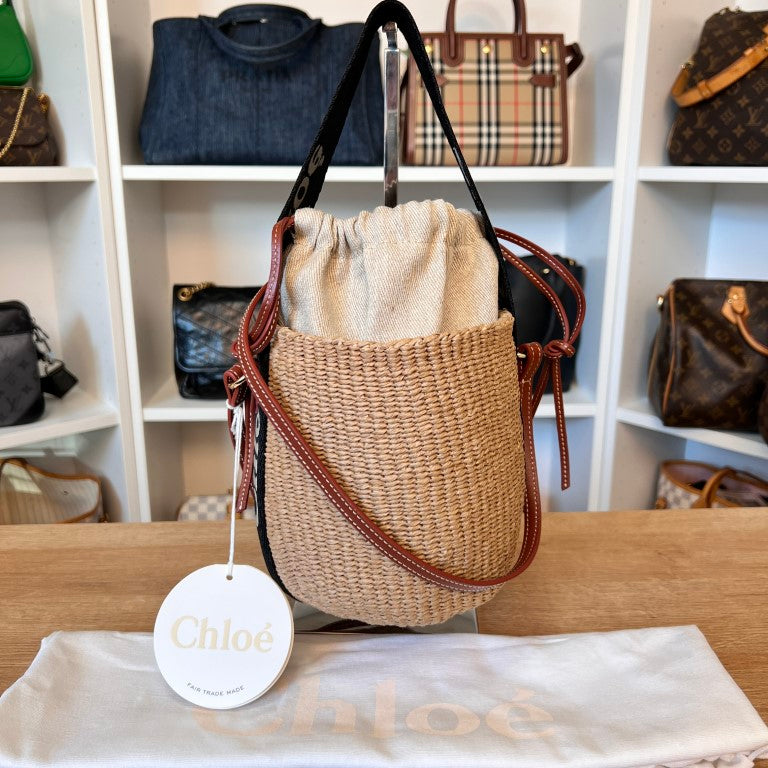 Chloé Small Woody Tote in Natural Fibers