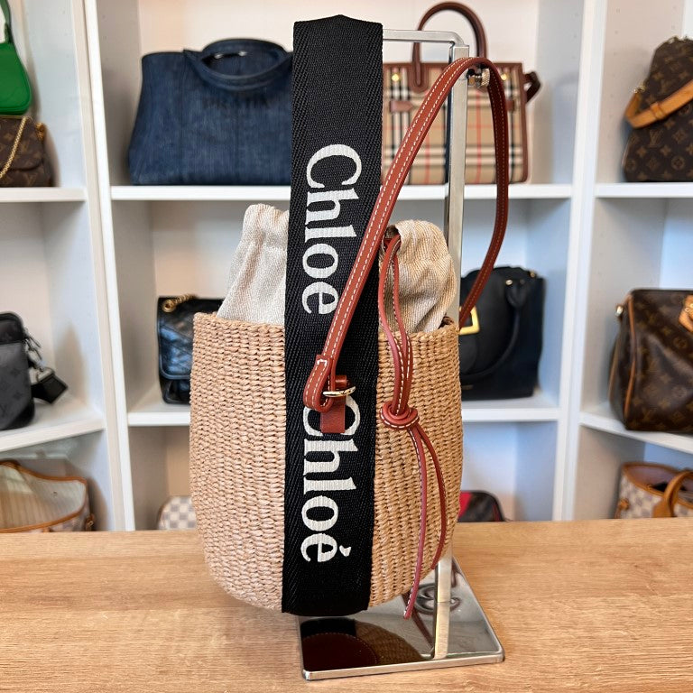 Chloé Small Woody Tote in Natural Fibers