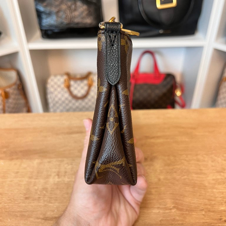 Louis Vuitton Monogram Pallas Clutch Noir