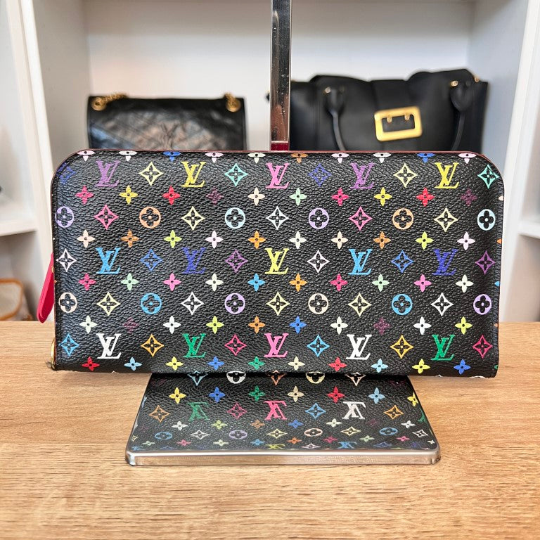 Louis Vuitton Monogram Multicolor Insolite Wallet Black Grenade