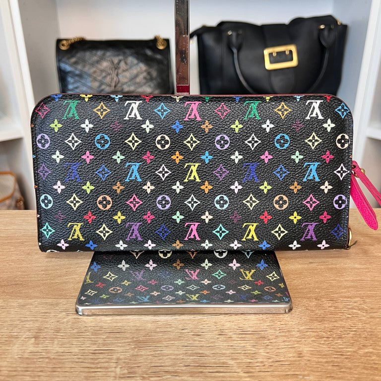 Louis Vuitton Monogram Multicolor Insolite Wallet Black Grenade