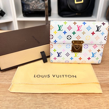 Louis Vuitton Monogram Multicolor Koala Wallet White