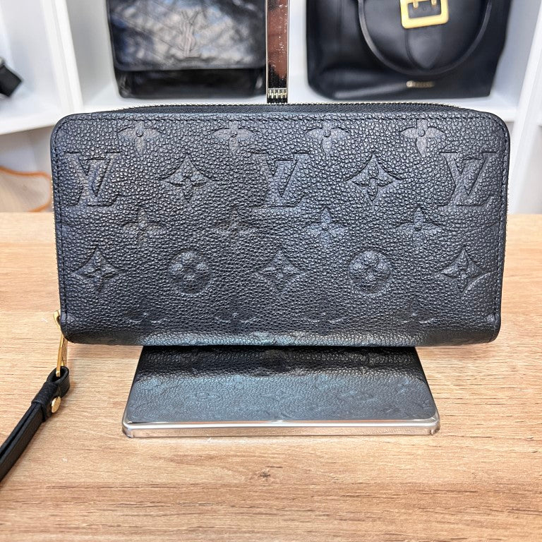 Louis Vuitton Empreinte Zippy Wallet Noir