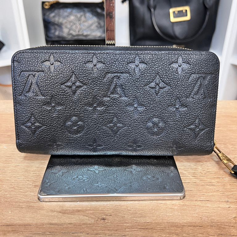 Louis Vuitton Empreinte Zippy Wallet Noir