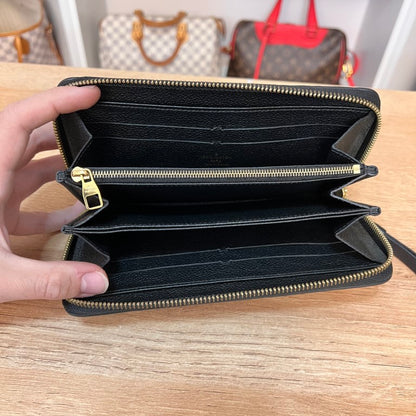 Louis Vuitton Empreinte Zippy Wallet Noir