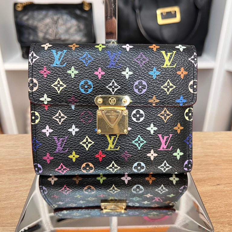 Louis Vuitton Monogram Multicolor Koala Wallet Black