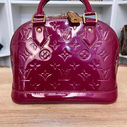 Louis Vuitton Vernis Alma BB Magenta