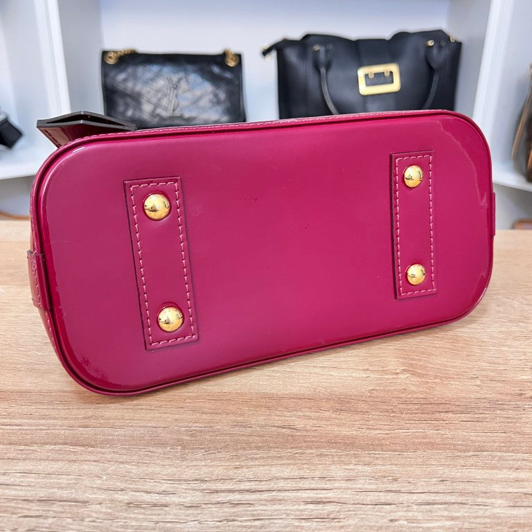 Louis Vuitton Vernis Alma BB Magenta