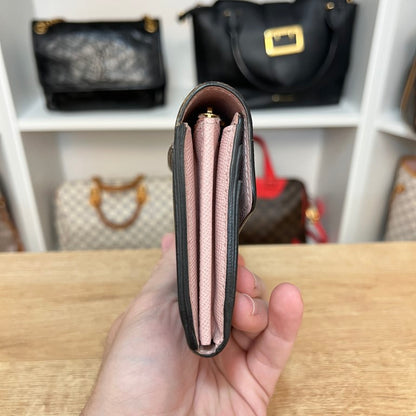 Louis Vuitton Monogram Sarah Wallet New Model Rose Ballerine