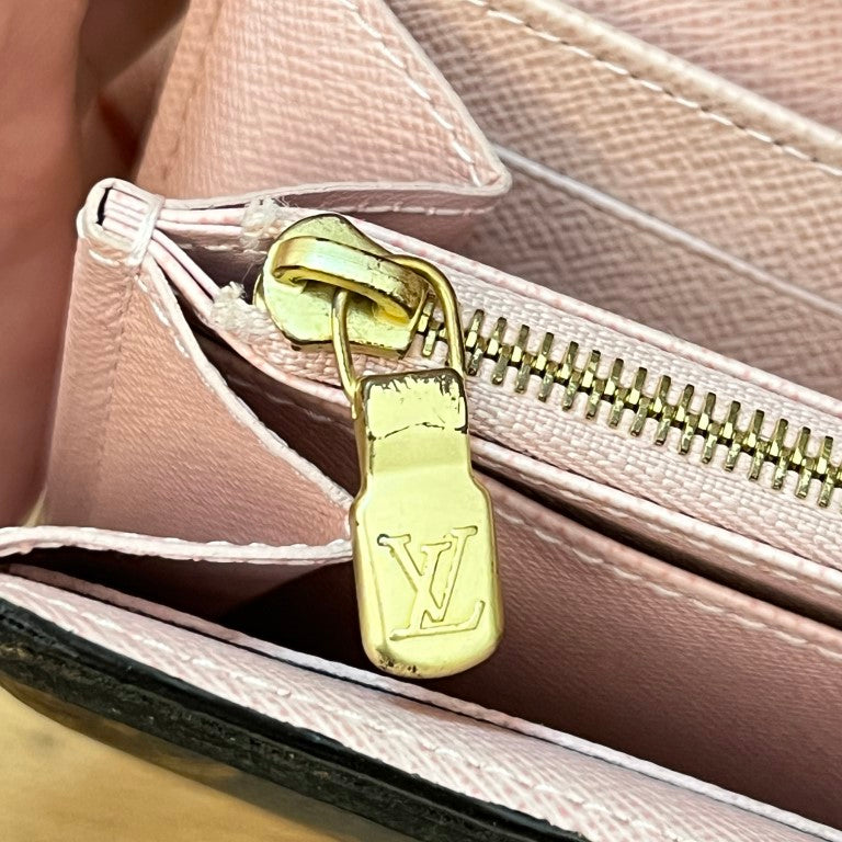 Louis Vuitton Monogram Sarah Wallet New Model Rose Ballerine