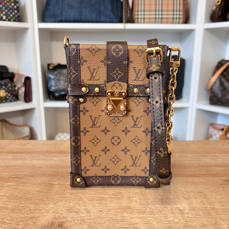 Louis Vuitton Reverse Monogram Pochette Trunk Verticale