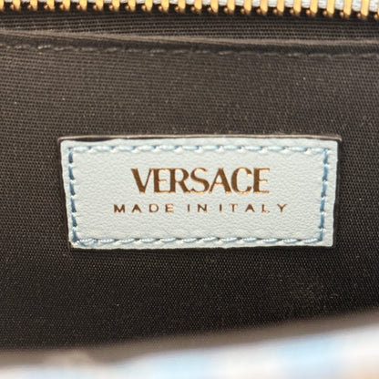 Versace Medusa Crossbody/Shoulder Bag Checkered Blue