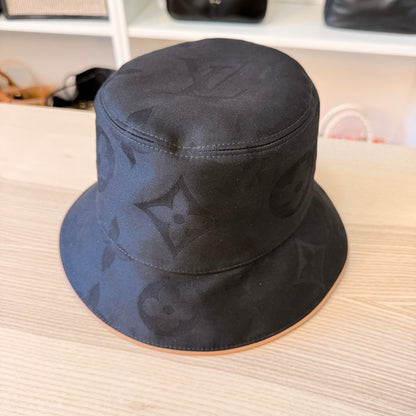 Louis Vuitton Monogram Dailygram Bucket Hat Black/Beige Reversible Medium