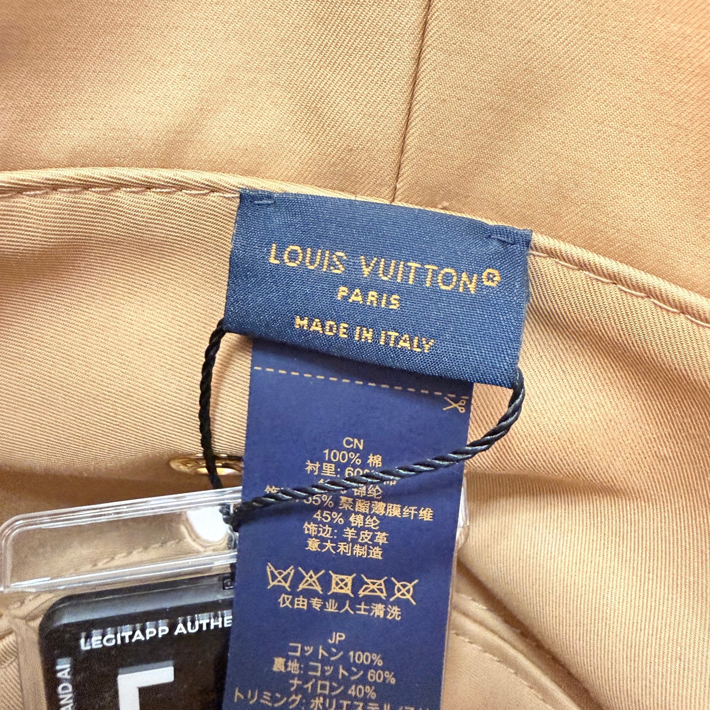 Louis Vuitton Monogram Dailygram Bucket Hat Black/Beige Reversible Medium