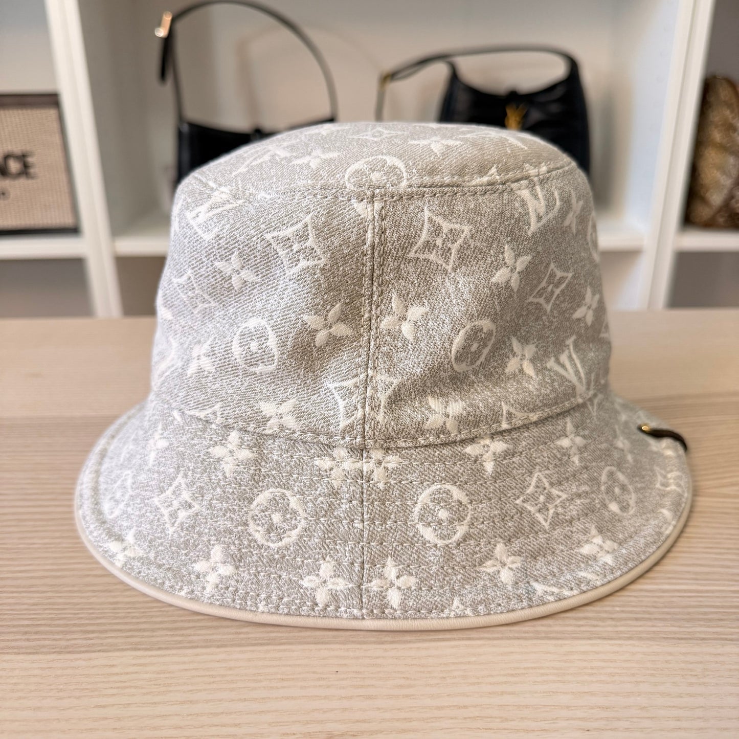 Louis Vuitton Monogram Jacquard Bucket Hat Grey