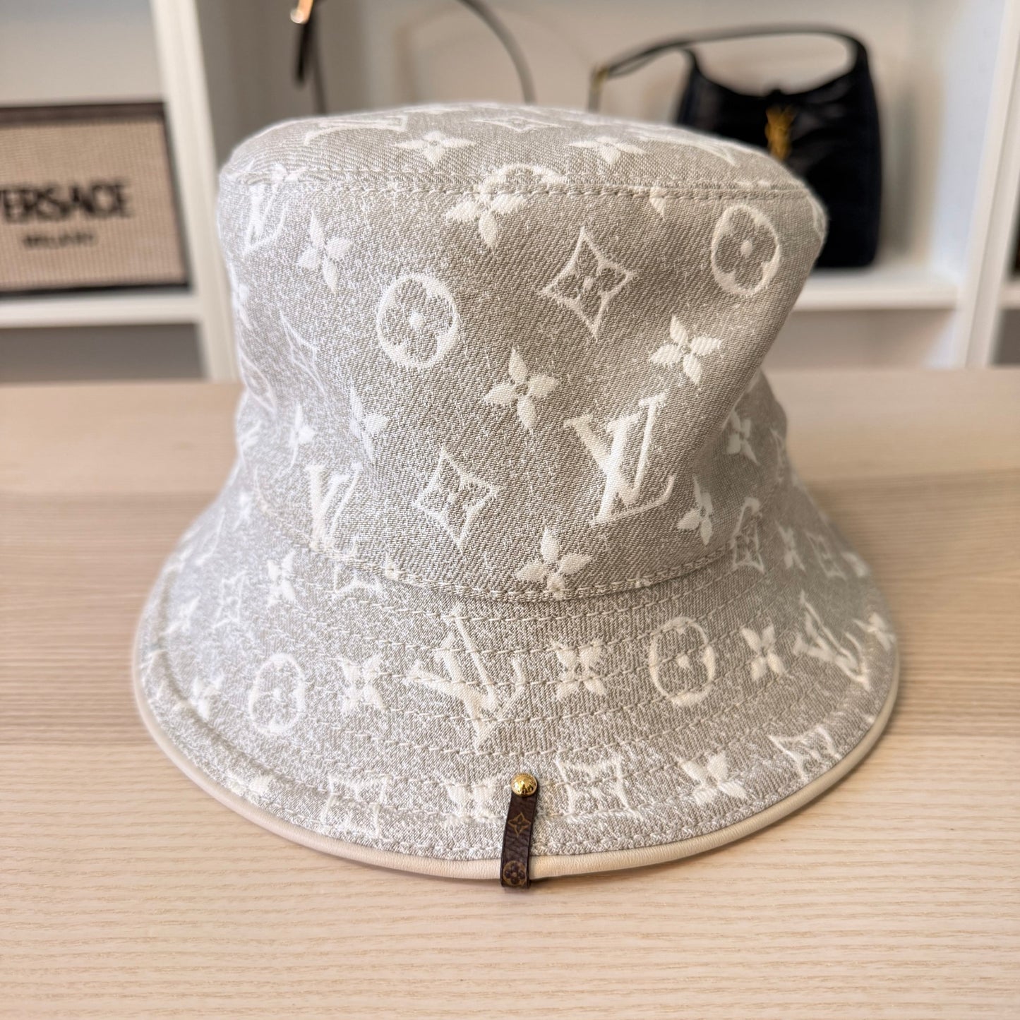 Louis Vuitton Monogram Jacquard Bucket Hat Grey