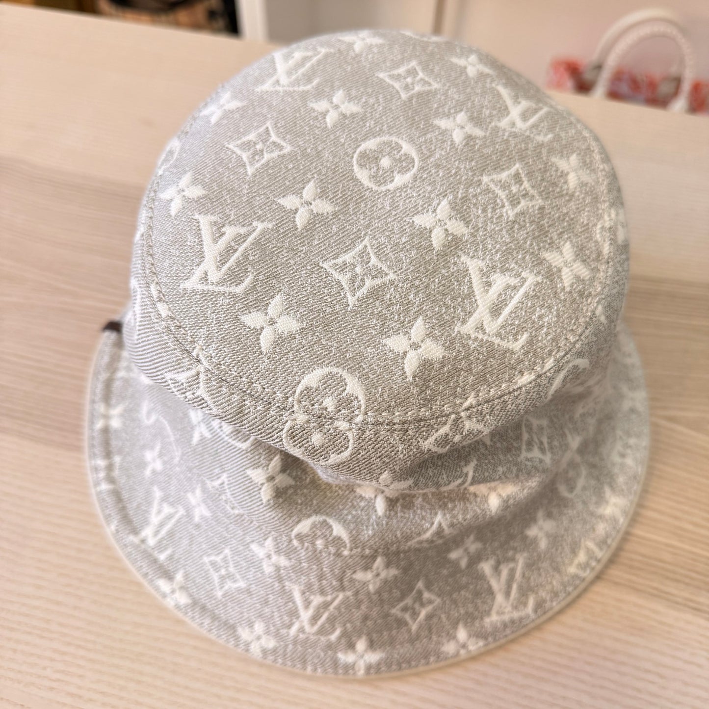 Louis Vuitton Monogram Jacquard Bucket Hat Grey