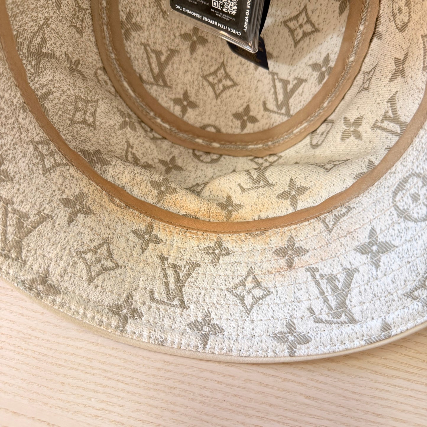 Louis Vuitton Monogram Jacquard Bucket Hat Grey