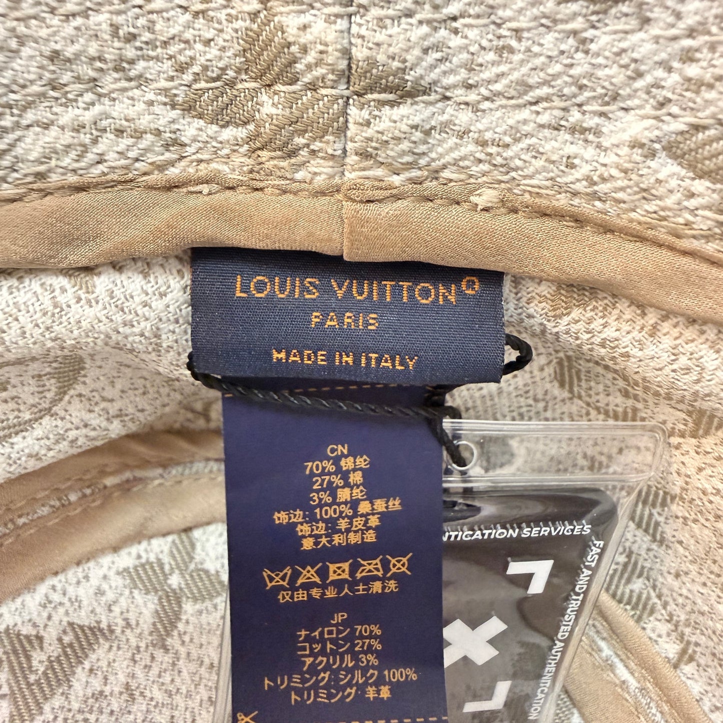 Louis Vuitton Monogram Jacquard Bucket Hat Grey