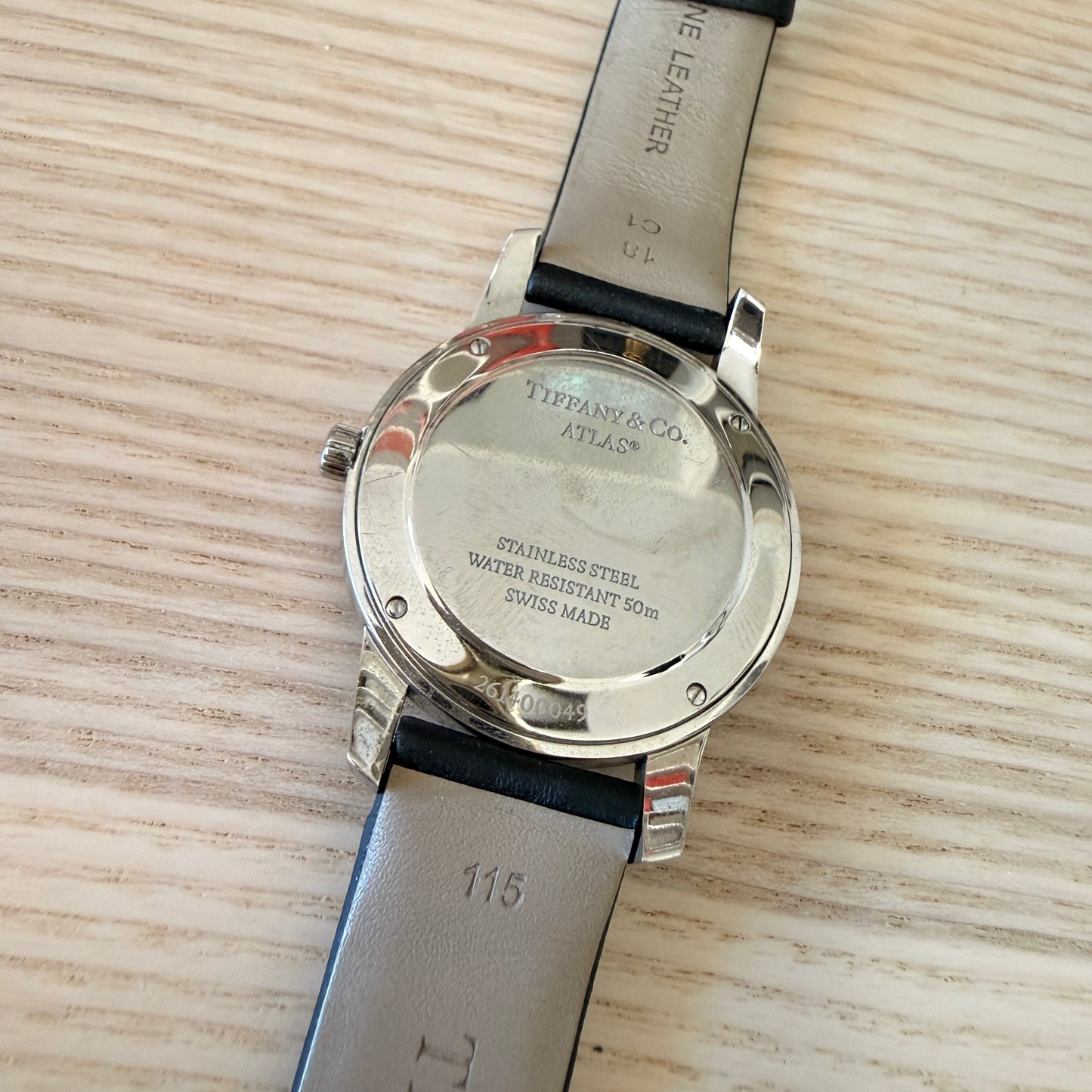 Tiffany Stainless Steel Calfskin 37mm Atlas 2-Hand Quartz Watch Tiffany Blue®