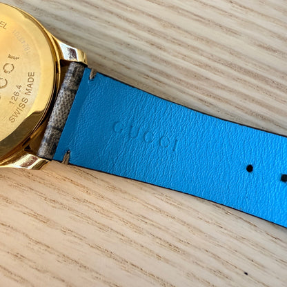 Gucci X DISNEY Stainless Steel Canvas 38mm G-Timeless Donald Duck Quartz Watch