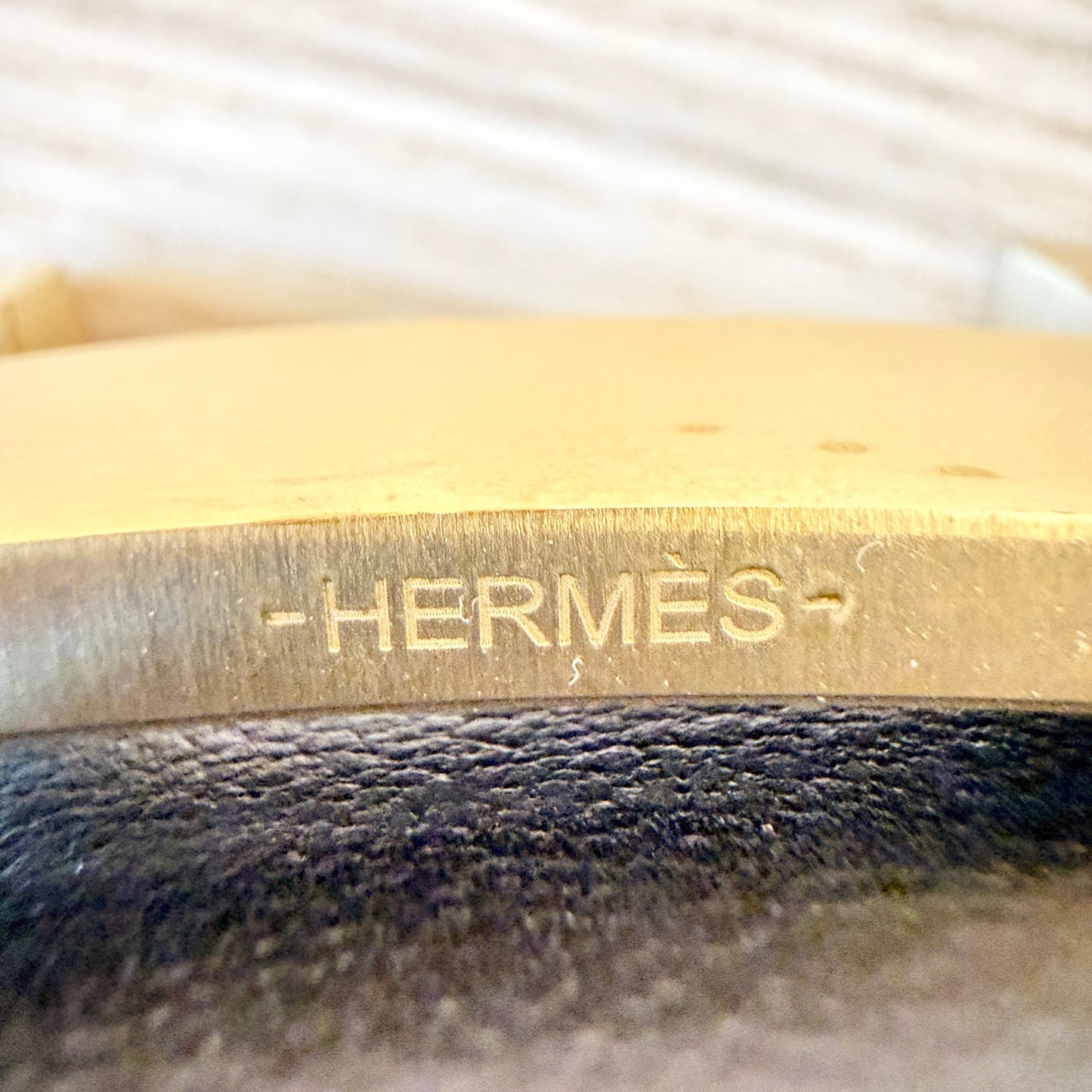 Hermes 38mm Constance Belt 105L Gold/Noir/Noir Reversible