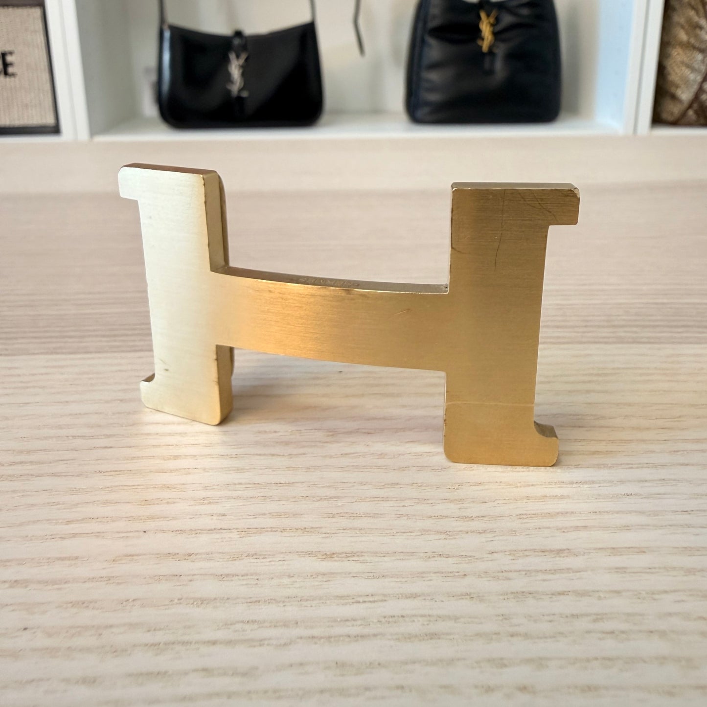 Hermes 38mm Constance Belt 105L Gold/Noir/Noir Reversible