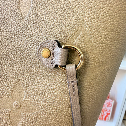 Louis Vuitton Neverfull MM Monogram Empreinte Turtledove