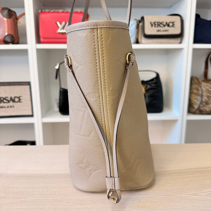 Louis Vuitton Neverfull MM Monogram Empreinte Turtledove