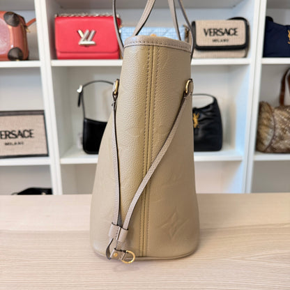 Louis Vuitton Neverfull MM Monogram Empreinte Turtledove