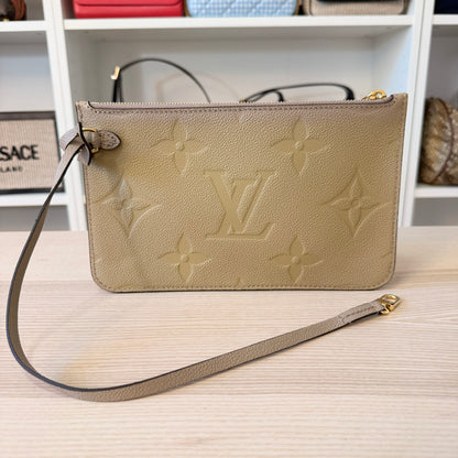 Louis Vuitton Neverfull MM Monogram Empreinte Turtledove