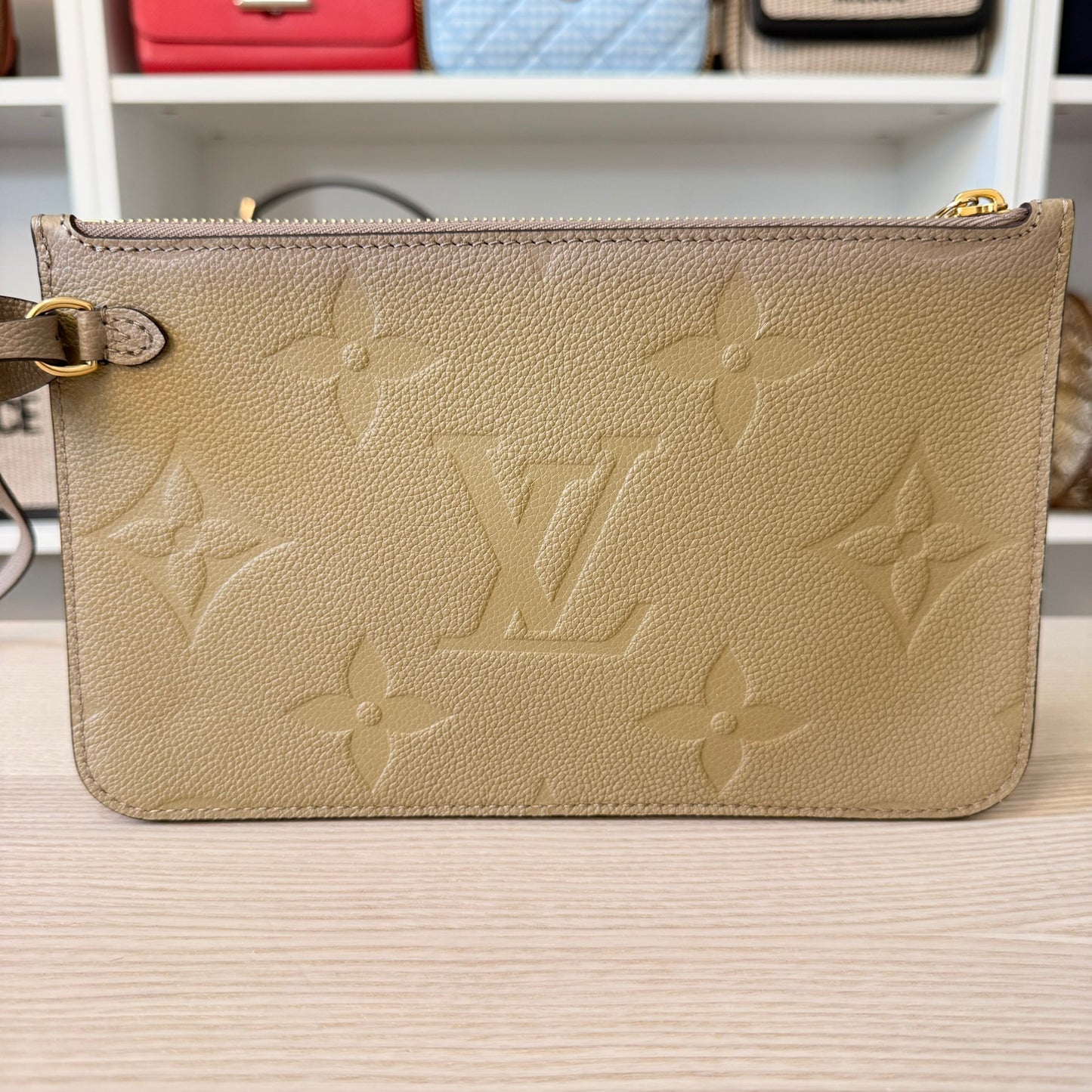 Louis Vuitton Neverfull MM Monogram Empreinte Turtledove