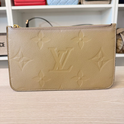 Louis Vuitton Neverfull MM Monogram Empreinte Turtledove