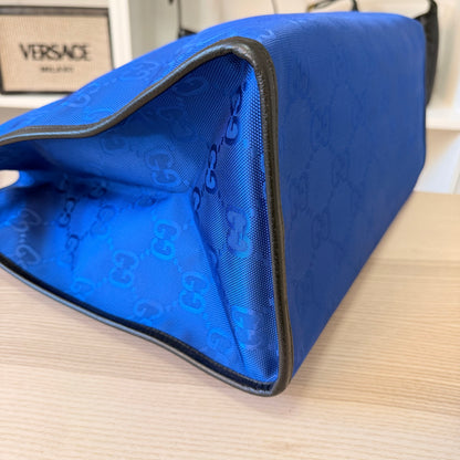 Gucci Nylon Monogram Large Off The Grid Tote Bag Blue