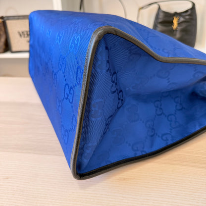 Gucci Nylon Monogram Large Off The Grid Tote Bag Blue