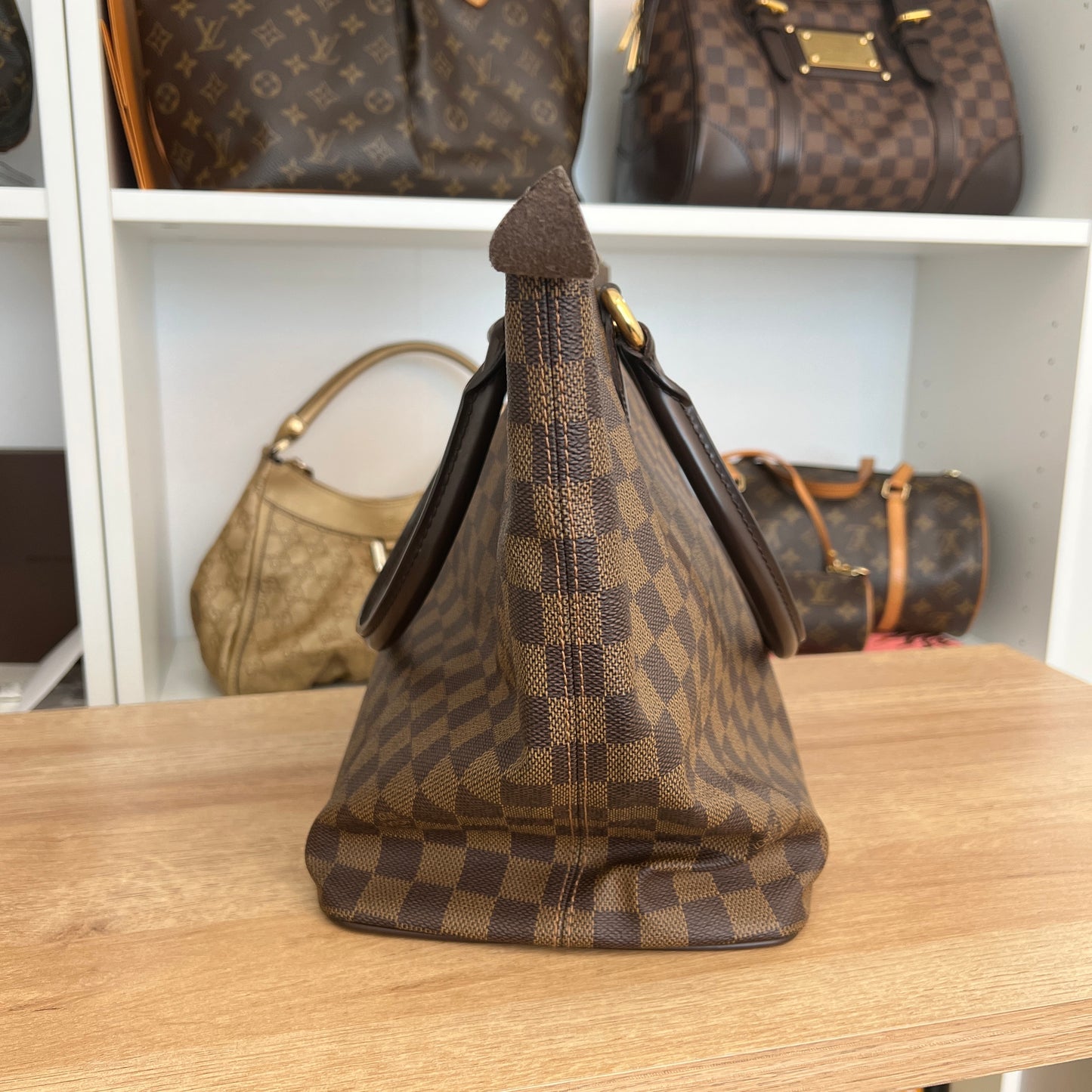 Pre-Owned Louis Vuitton Damier Ebene Saleya MM