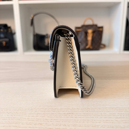 Gucci Super Mini Dionysus Snakeskin Azalea Shoulder Bag Mystic White Hibiscus Red Black