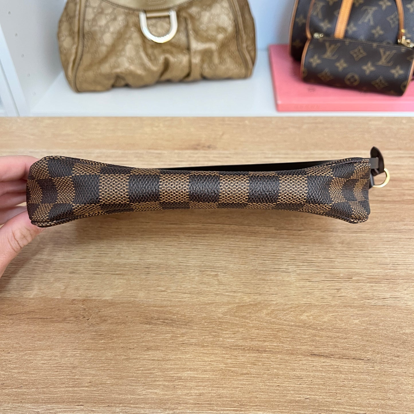 Pre-Owned Louis Vuitton Damier Ebene Pochette Accessoires