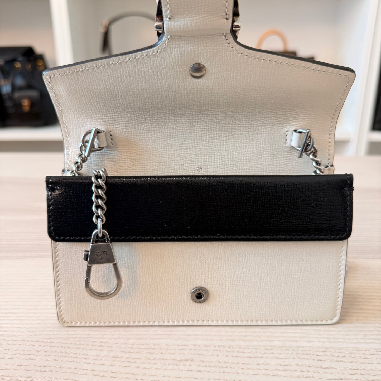 Gucci Super Mini Dionysus Snakeskin Azalea Shoulder Bag Mystic White Hibiscus Red Black