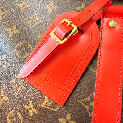 Louis Vuitton Monogram Keepall 50 Bandouliere Coquelicot