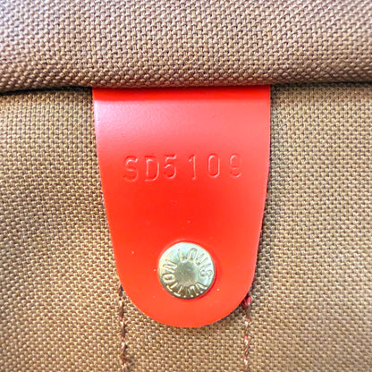 Louis Vuitton Monogram Keepall 50 Bandouliere Coquelicot