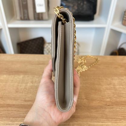 Saint Laurent Cassandre Matelassé Clutch with Crossbody Conversion