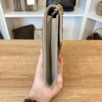 Saint Laurent Cassandre Matelassé Clutch with Crossbody Conversion