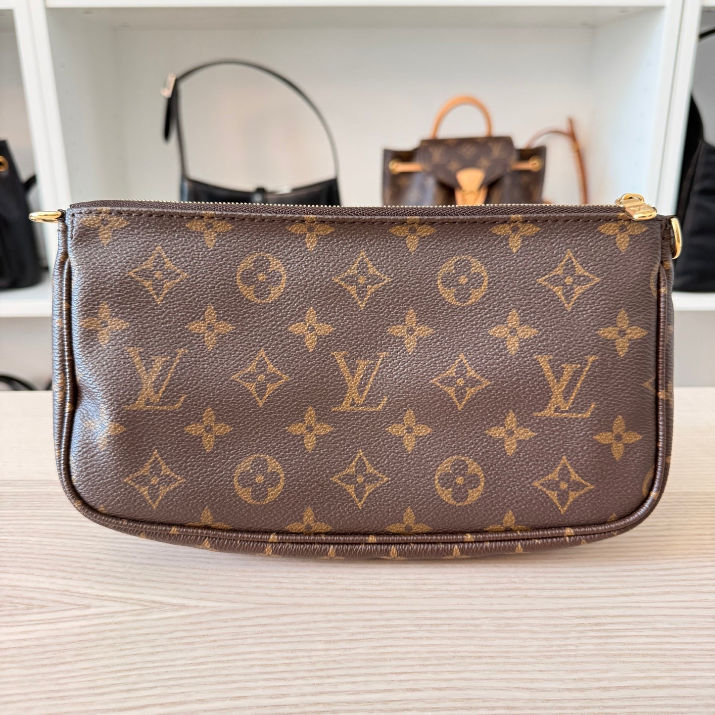 Louis Vuitton Monogram Multi Pochette Accessories Rose Clair