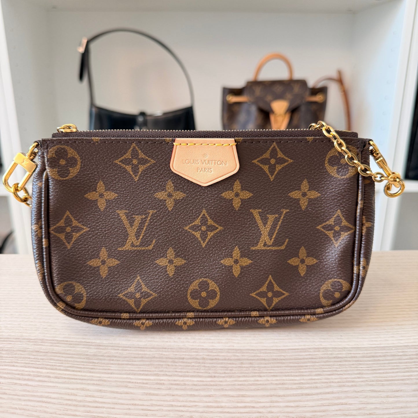 Louis Vuitton Monogram Multi Pochette Accessories Rose Clair