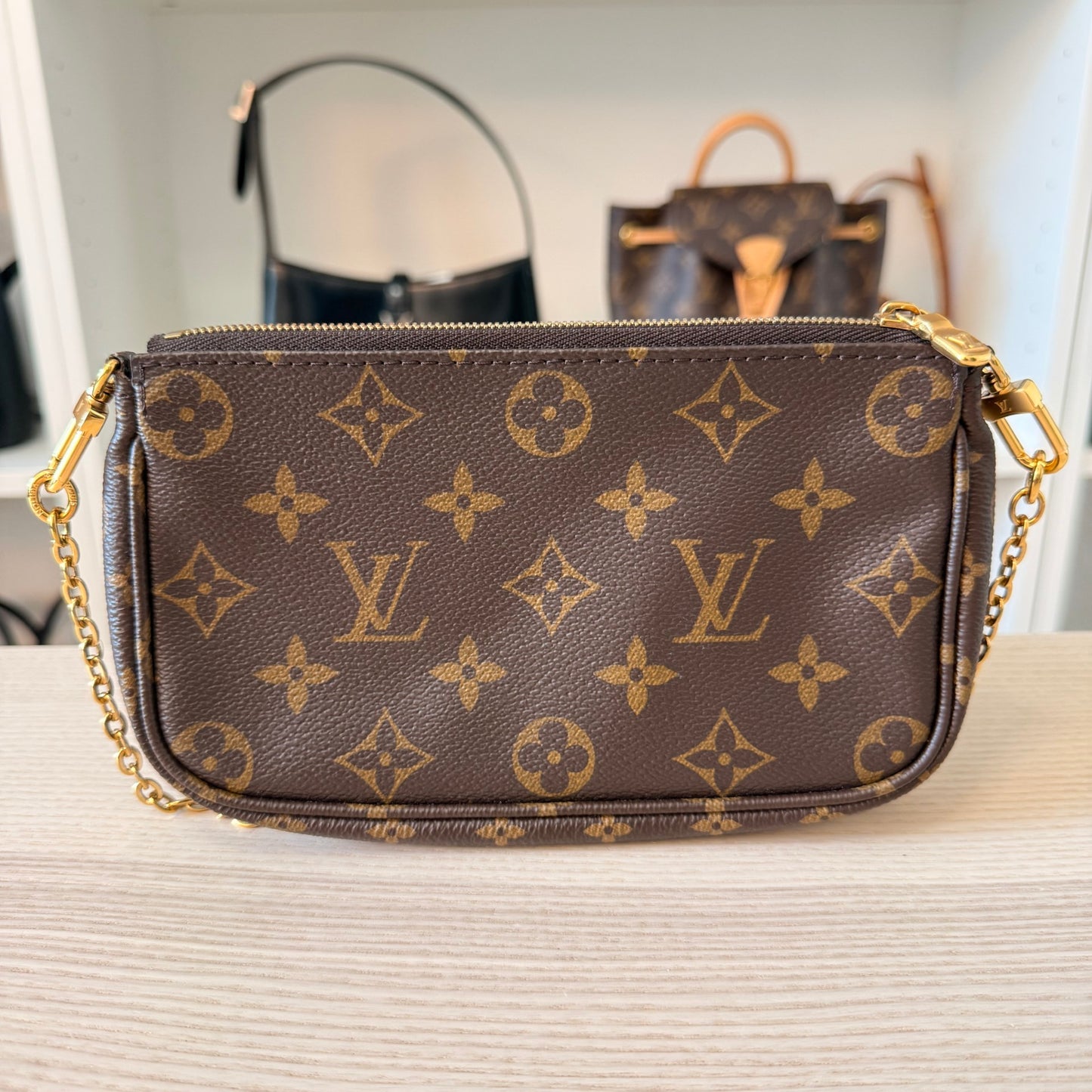 Louis Vuitton Monogram Multi Pochette Accessories Rose Clair