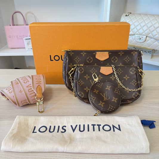 Louis Vuitton Monogram Multi Pochette Accessories Rose Clair